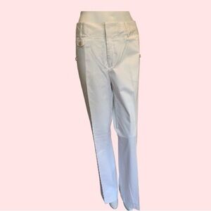 Banana Republic White Martin Fit Pants